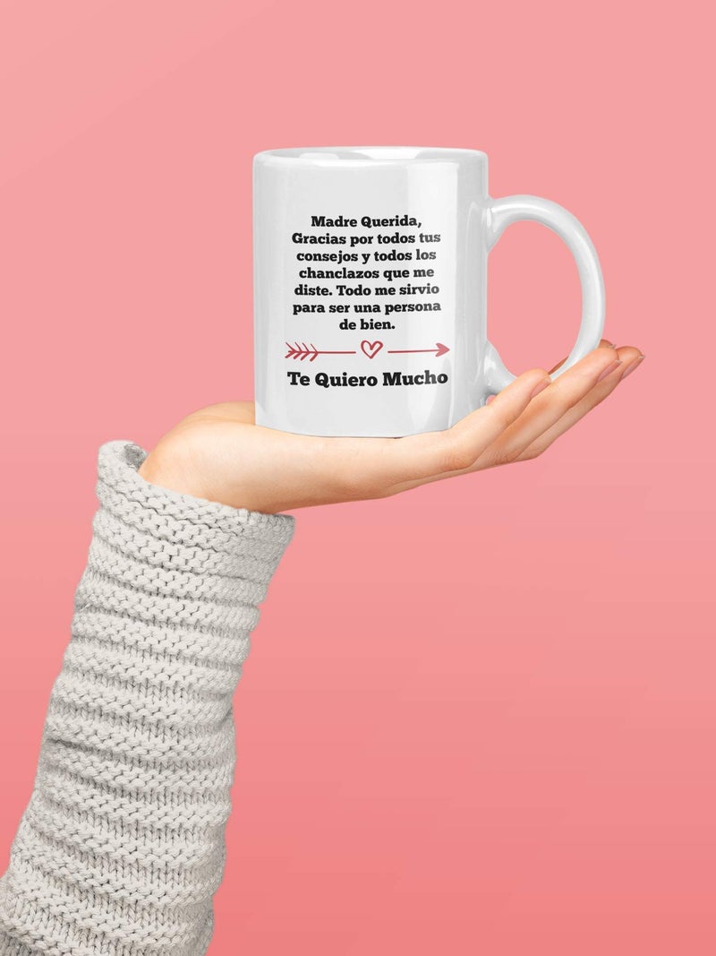 Casitika Regalos para Mama. Tazas para Cafe de Dia de Madres. Querida Madre Mug for Mothers Day in Spanish. Gifts for Latin Mom for Birthday. (11 oz White) - Image 4